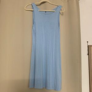 Simple baby blue dress with pockets